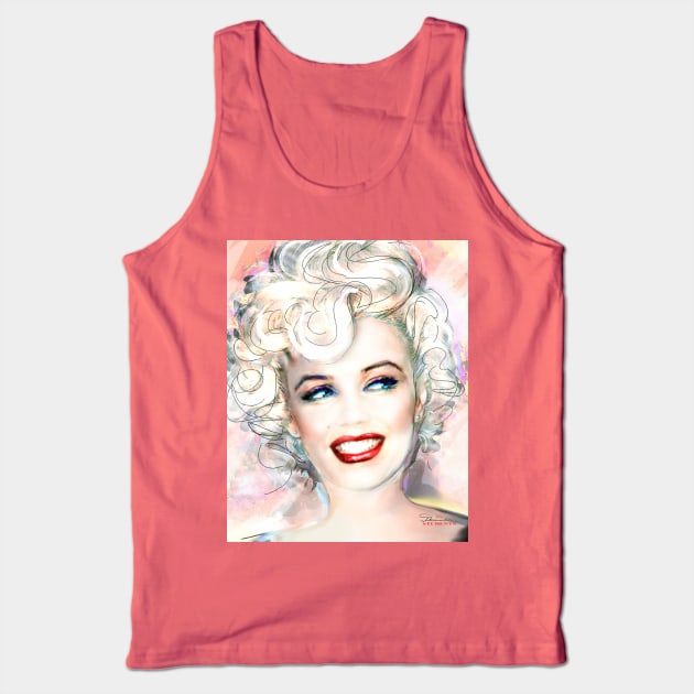 MMother Of Pearl P Tank Top by Theo Danella